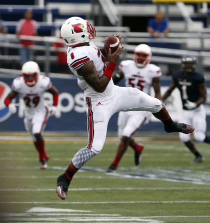 Louisville's Gerod Holliman has eight interceptions this season - tied for the most in college football. (USAT)