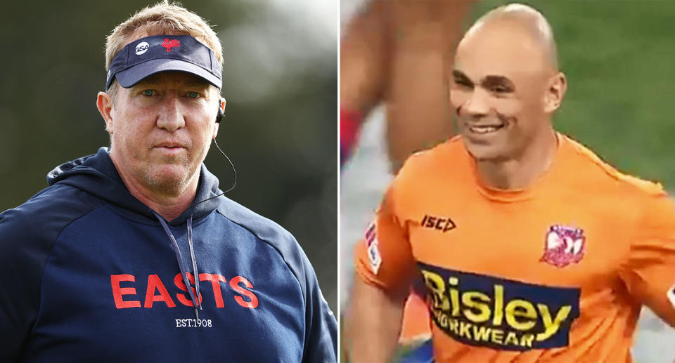 Roosters coach Trent Robinson said experienced trainer and former colleague Travis Touma always held the welfare of his players in high regard. Pic: Getty/NRL