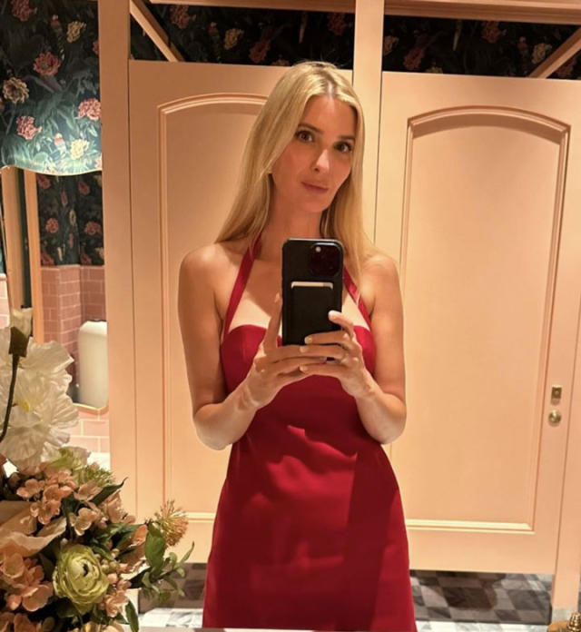 Ivanka Trump Stuns In A Red Halter Mini Dress For Her Wedding  Anniversary—Without Husband Jared Kushner