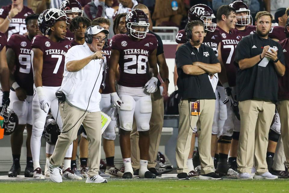 Jimbo Fisher and Texas A&M finished 8-4 in 2021.