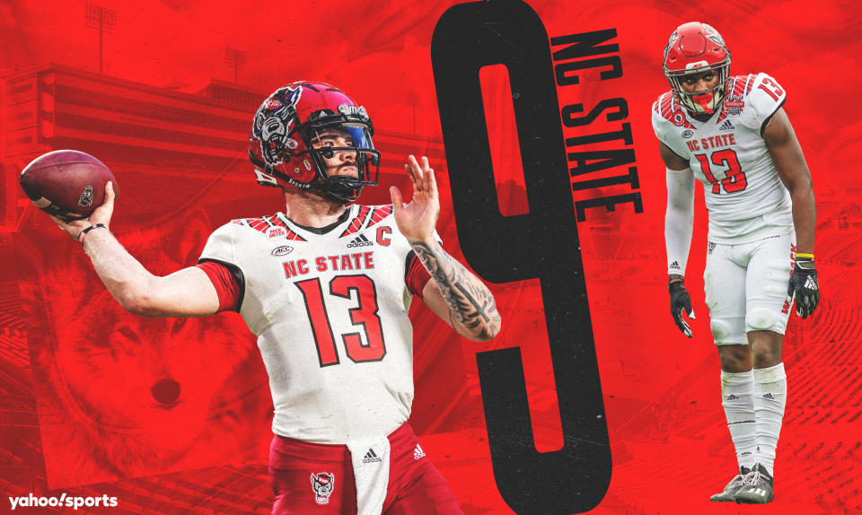 North Carolina State is our preseason No. 9 team in college football. (Yahoo Sports Illustration/Amber Matsumoto)