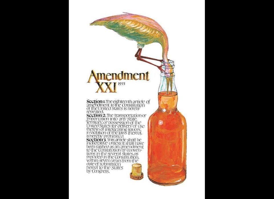 Not every Constitutional amendment has stood the test of time.  In 1919, Prohibition had enough support to be incorporated into the nation’s foundational document.  Almost fifteen years later, it was repealed by the 21st Amendment.