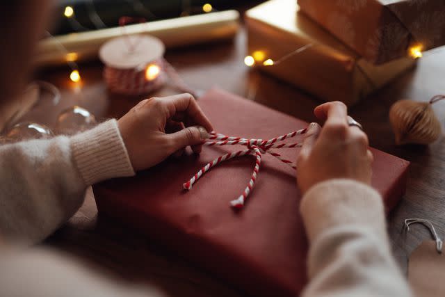 <p>Getty</p> Stock image of a Christmas gift