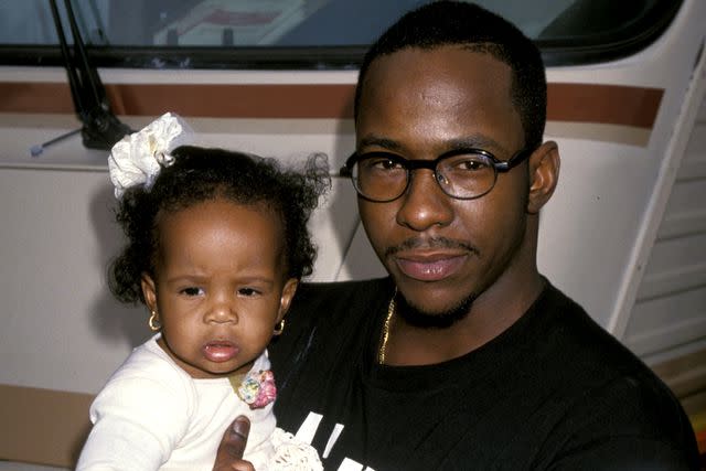 Jim Smeal/Ron Galella Collection via Getty Images Bobby Brown holding Bobbi Kristina as a child