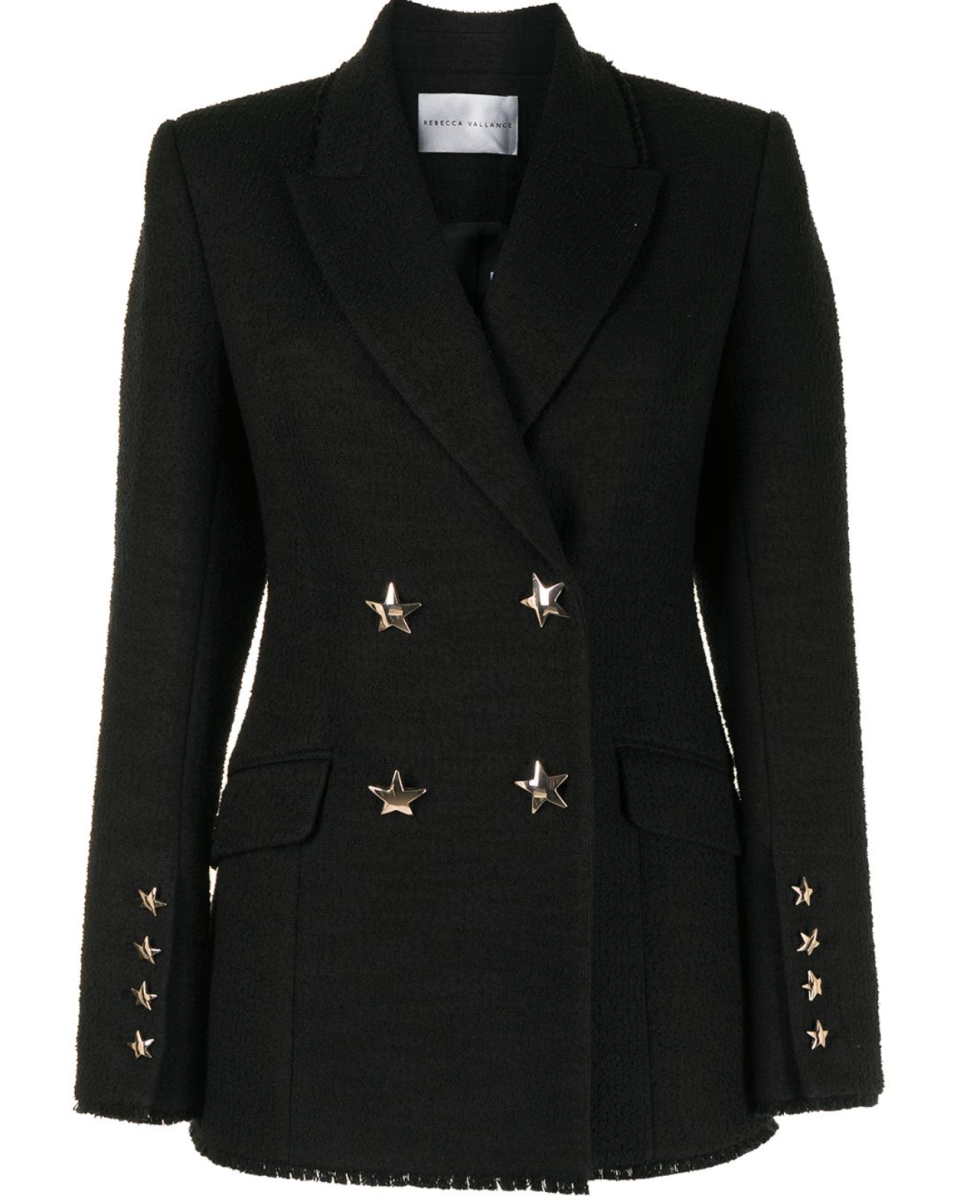 black Rebecca Vallance star blazer 