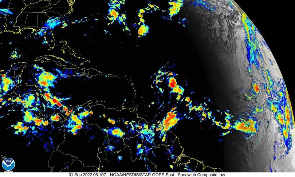 Tropical conditions 5 a.m. Sept. 1, 2022.