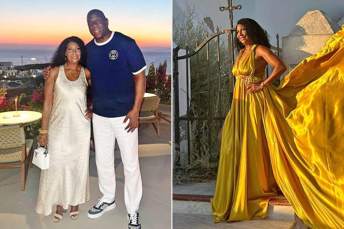 Magic Johnson Surprises Absolutely Stunning Wife Cookie With Photoshoot In Greece