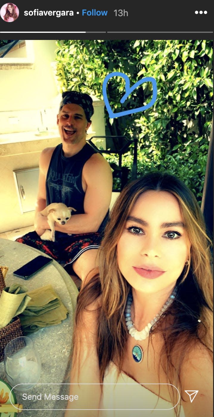 sofia vergara joe manganiello bbq instagram story