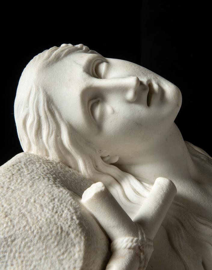 The long-lost statue by Italian sculptor Antonio Canova depicts Mary Magdalene in “a state of ecstasy.”