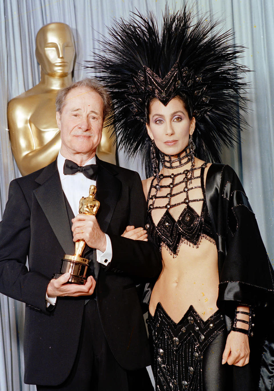 No mention of cutout gowns is complete without a mention of Cher, the original who wore a barely-there Bob Mackie creation at the 1986 Oscars.