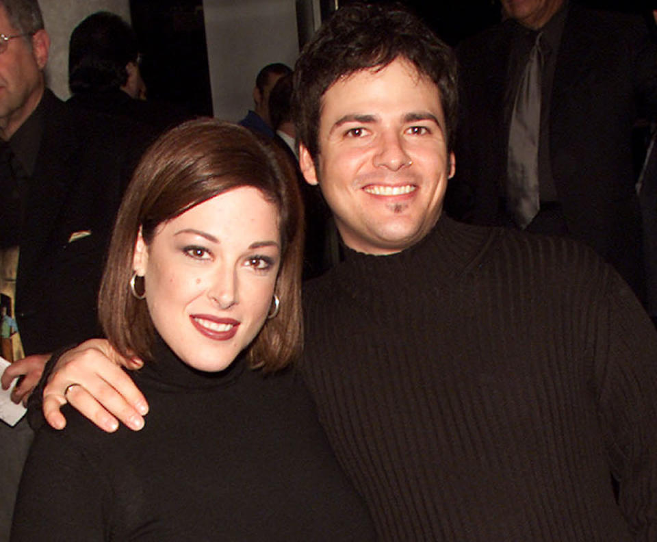 Carnie Wilson and her husband Rob Bonfiglio in 2000