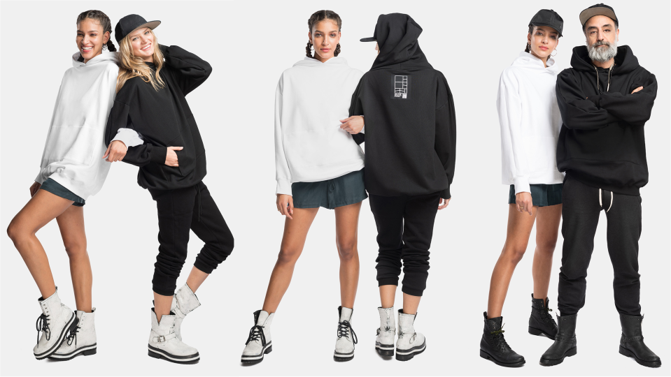 Katla x Shelly Xu Design zero waste hoodie