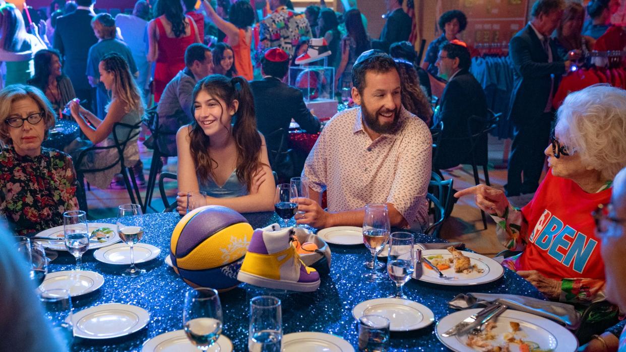  Sunny Sandler and Adam Sandler in Netflix's You Are So Not Invited to My Bat Mitzvah 