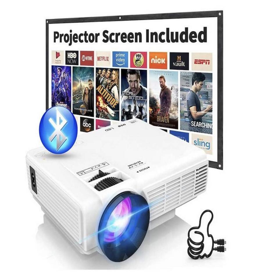 The affordable Native Mini Projector connects to smartphones, Roku sticks, laptops and more.