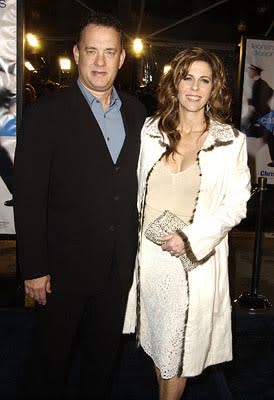 Tom Hanks and Rita Wilson at the Hollywood premiere of Dreamworks' Catch Me If You Can