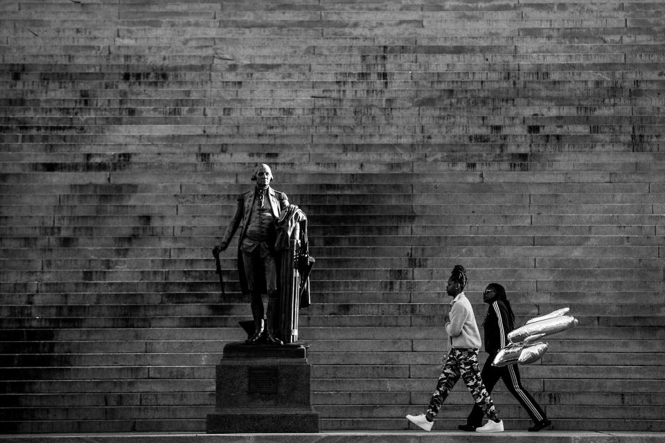 The statue of George Washington on the steps of the South Carolina Statehouse in Columbia, South Carolina.&nbsp; (Photo: )