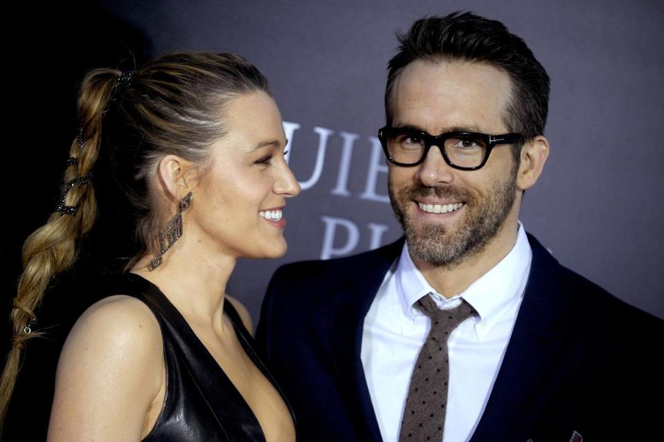 <p>IMAGO / Future Image</p><p>The couple that loves to roast each other on social media has become a family of six! On Feb. 12, <strong>Blake Lively</strong> revealed that she and <strong>Ryan Reynolds</strong> had <a href="https://www.yahoo.com/lifestyle/ryan-reynolds-opens-family-life-154142211.html" data-ylk="slk:welcomed their fourth child;elm:context_link;itc:0;sec:content-canvas;outcm:mb_qualified_link;_E:mb_qualified_link;ct:story;" class="link  yahoo-link">welcomed their fourth child</a> by posting a photo in which she appeared ... no longer pregnant. The two have yet to publicly announce baby No. 4’s name, but the child joins sisters James, 8, Inez, 6, and Betty, 3.</p>