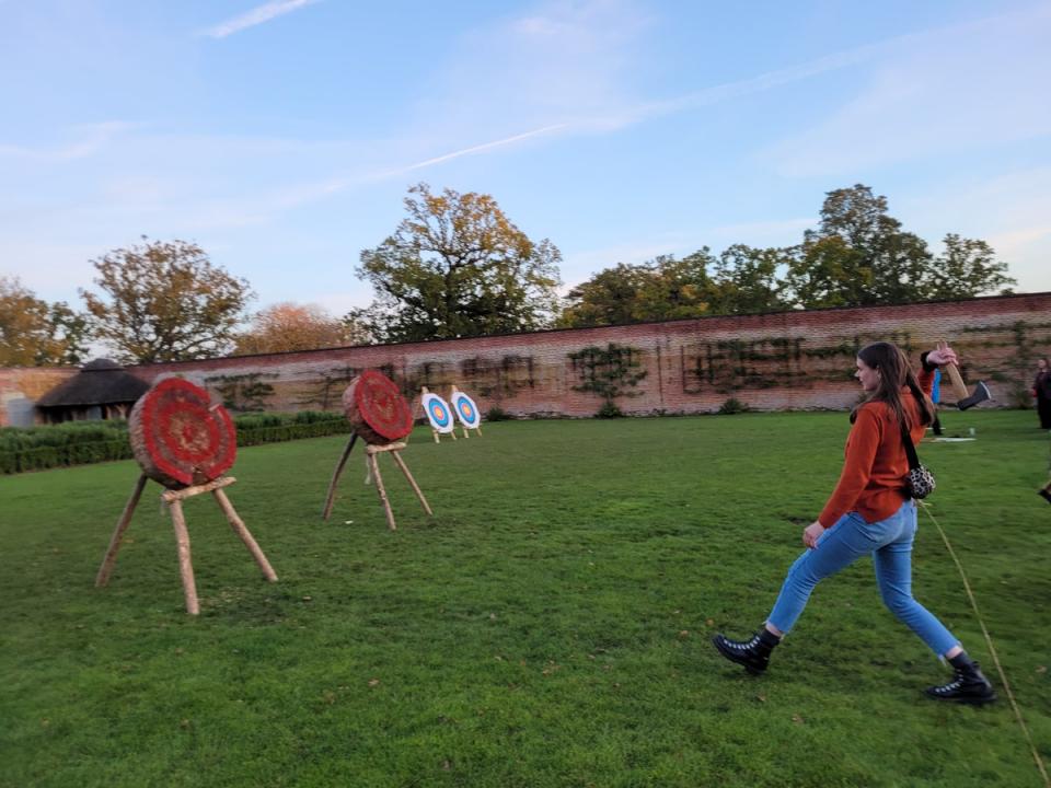 Axe throwing is on the itinerary for adventurous guests (Helen Coffey)