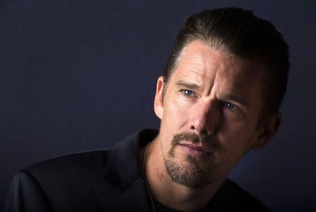 Director Ethan Hawke poses while promoting his film "Seymour: An Introduction" during the Toronto International Film Festival (TIFF) in Toronto, September 10, 2014. REUTERS/Mark Blinch