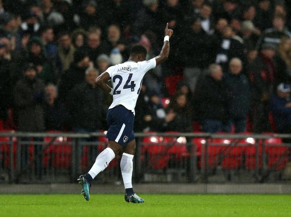 Aurier gave Spurs the lead with his first ever goal for the club (Getty)