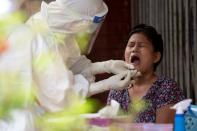 Quarantine centre amid COVID-19 in Yangon