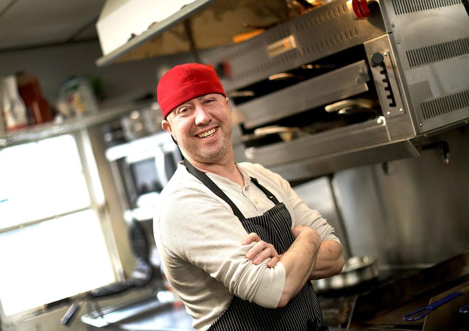 Owner, chef Stephen Coe of Abington.

Let's Eat- The Early Bird restaurant on Main Street Kingston serves breakfast and lunch with a sophisticated selection of food on Tuesday Feb. 6, 2024