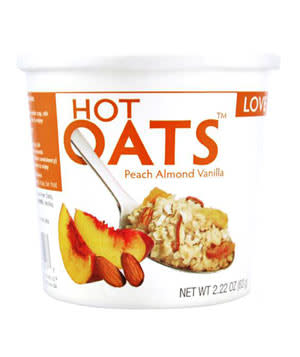 Love Grown Foods Peach Vanilla Almond Hot Oats