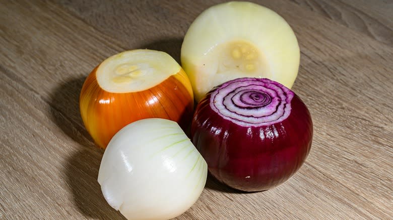 Four types of onion