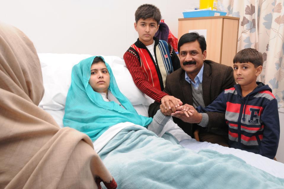 Family Of Malala Yousafzai Arrive In UK