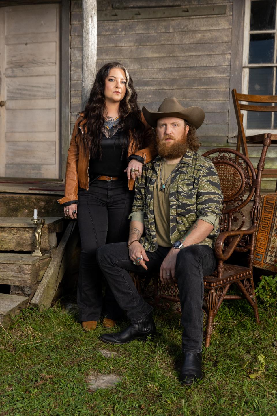 Ashley McBryde and John Osborne of Brothers Osborne, producer of her new album, “Ashley McBryde Presents: Lindeville”