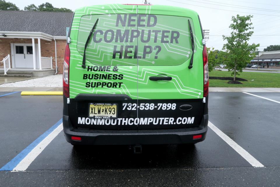 One of Monmouth Computer Associates vans outside the Brick Township business Thursday, July 7, 2022. 