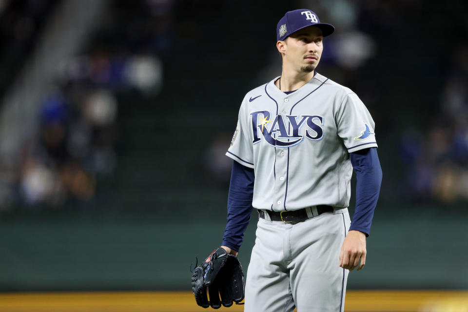 坦帕灣光芒時期的Blake Snell。(Photo by Alex Trautwig/MLB Photos via Getty Images)