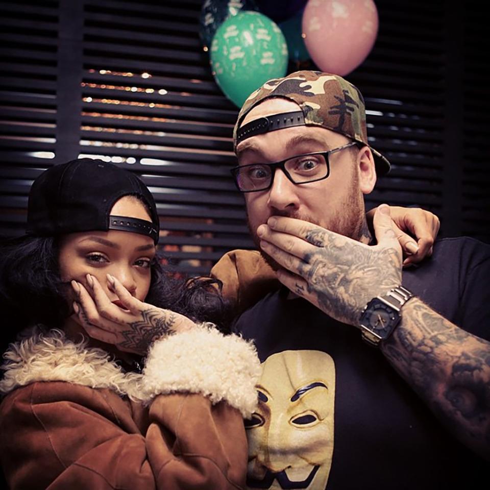 Keith ‘Bang Bang’ McCurdy is Rihanna’s tattoo artist – and told how he had made the star’s hands beautiful after she originally covered them in Maori-style tattoos. BangBangNYC/ Instagram