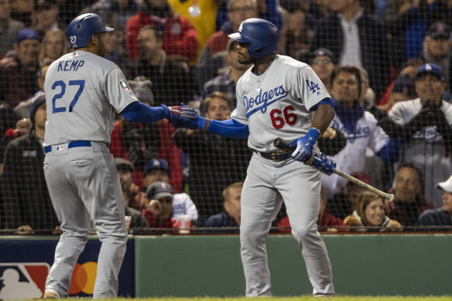 Dodgers send Puig, Wood to Reds for Homer Bailey