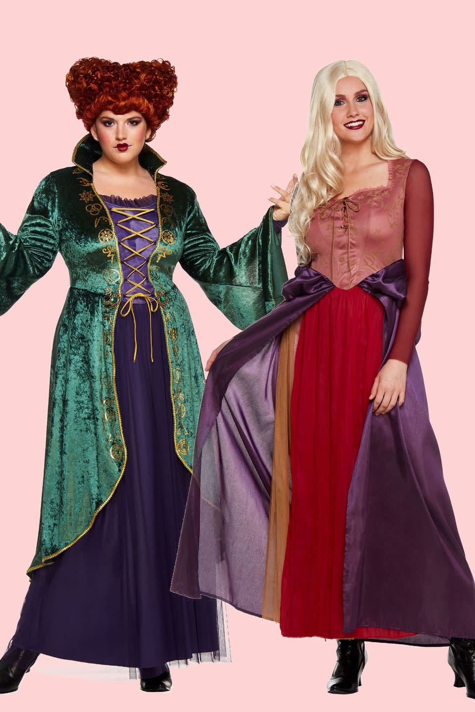 <p>There’s Glinda, Hermione and Sabrina — and then there’s Bette Midler and SJP as two of most iconic fictional witches of all time. Grab your girlfriend and dress up as the spellbinding Sanderson sisters from <em><a href="https://www.goodhousekeeping.com/life/entertainment/g23572971/hocus-pocus-cast-then-now/" rel="nofollow noopener" target="_blank" data-ylk="slk:Hocus Pocus;elm:context_link;itc:0;sec:content-canvas" class="link ">Hocus Pocus</a></em>.</p><p><a class="link " href="https://go.redirectingat.com?id=74968X1596630&url=https%3A%2F%2Fwww.spirithalloween.com%2Fproduct%2Fwinifred-sanderson-dress-hocus-pocus%2F165182.uts%3FExtid%3Dsf_froogle&sref=https%3A%2F%2Fwww.goodhousekeeping.com%2Fholidays%2Fhalloween-ideas%2Fg2625%2Fhalloween-costumes-for-couples%2F" rel="nofollow noopener" target="_blank" data-ylk="slk:SHOP WINIFRED COSTUME;elm:context_link;itc:0;sec:content-canvas">SHOP WINIFRED COSTUME</a></p><p> <a class="link " href="https://go.redirectingat.com?id=74968X1596630&url=https%3A%2F%2Fwww.spirithalloween.com%2Fproduct%2Fadult-sarah-sanderson-costume-hocus-pocus%2F149014.uts&sref=https%3A%2F%2Fwww.goodhousekeeping.com%2Fholidays%2Fhalloween-ideas%2Fg2625%2Fhalloween-costumes-for-couples%2F" rel="nofollow noopener" target="_blank" data-ylk="slk:SHOP SARAH COSTUME;elm:context_link;itc:0;sec:content-canvas">SHOP SARAH COSTUME</a></p>