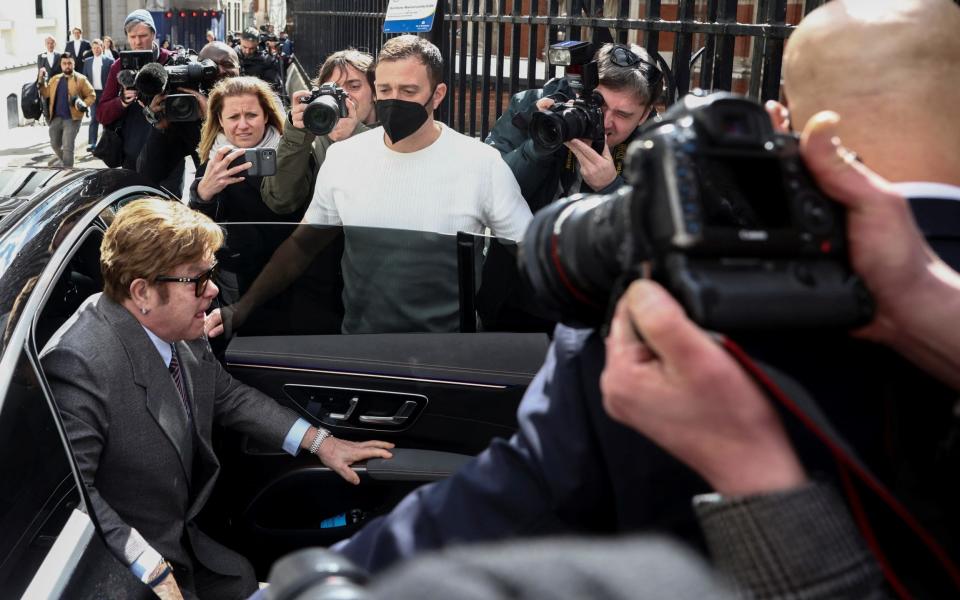 Sir Elton John is one of the celebrities who is part of the legal action being taken against Associated Newspapers - Henry Nicholls/Reuters