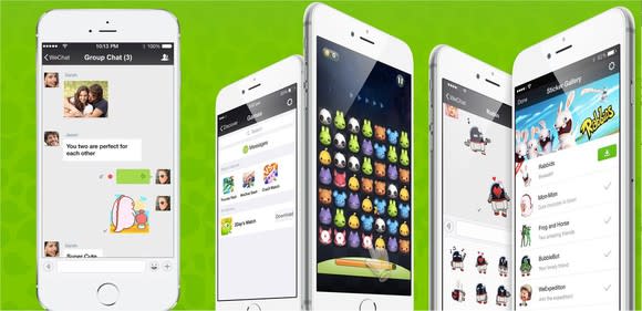 WeChat's iOS app.