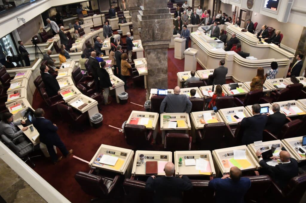 The chamber of the Alabama House of Representatives