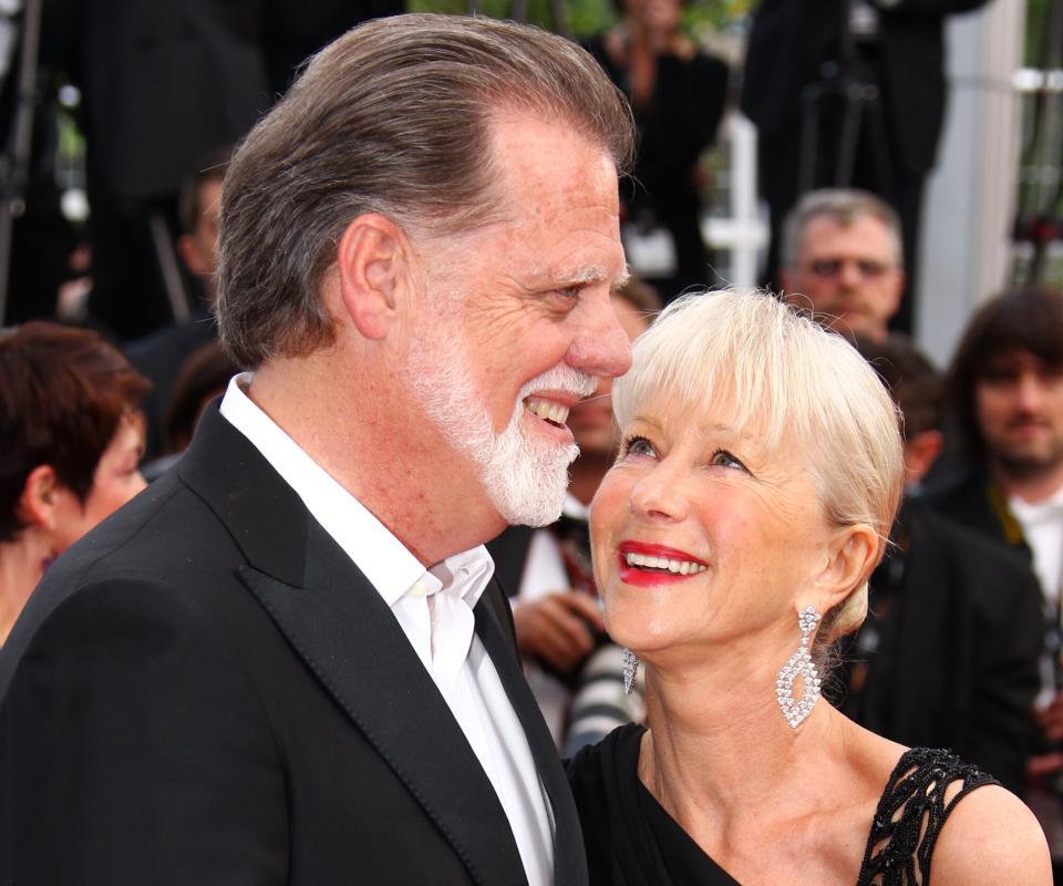 Dame Helen Mirren (R) and husband Taylor Hackford attend the Opening Night Premiere of 'Robin Hood' at the Palais des Festivals during the 63rd Annual International Cannes Film Festival on May 12, 2010 in Cannes, France