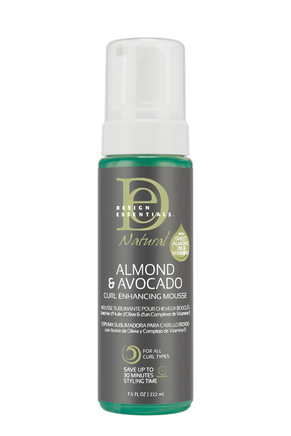 5) Design Essentials Natural Almond & Avocado Curl Enhancing Mousse