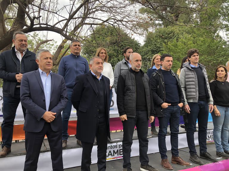 Alfredo Cornejo, Luis Juez, Horacio Rodríguez Larreta y Martín Lousteau