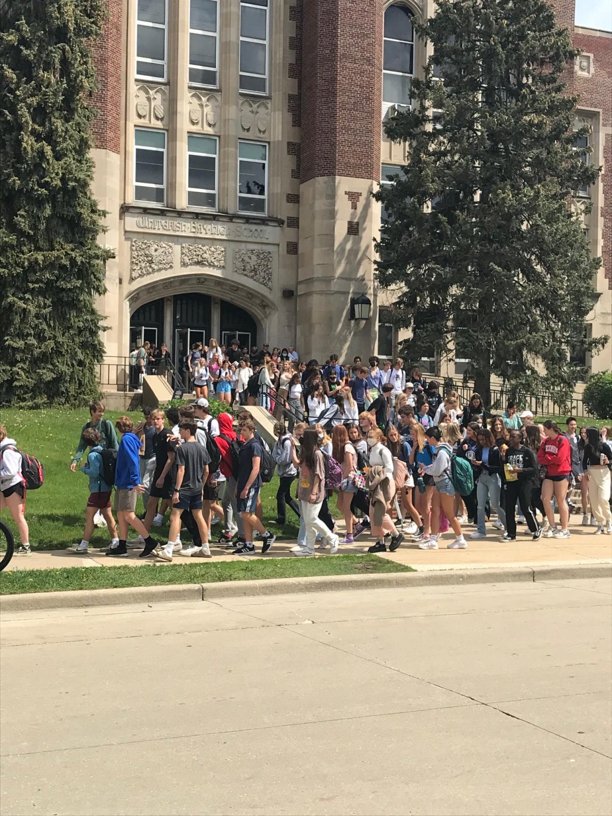 Whitefish Bay students walk out to protest gun violence in schools