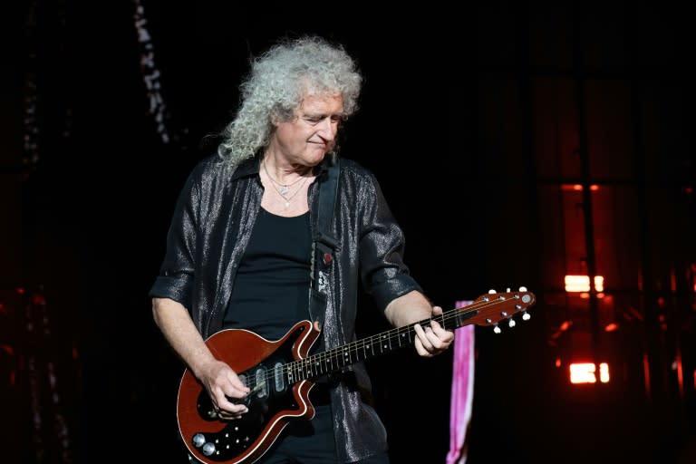 Le guitariste et astrophysicien britannique Brian May en concert à Austin, le 21 octobre 2023 au Texas (SUZANNE CORDEIRO)