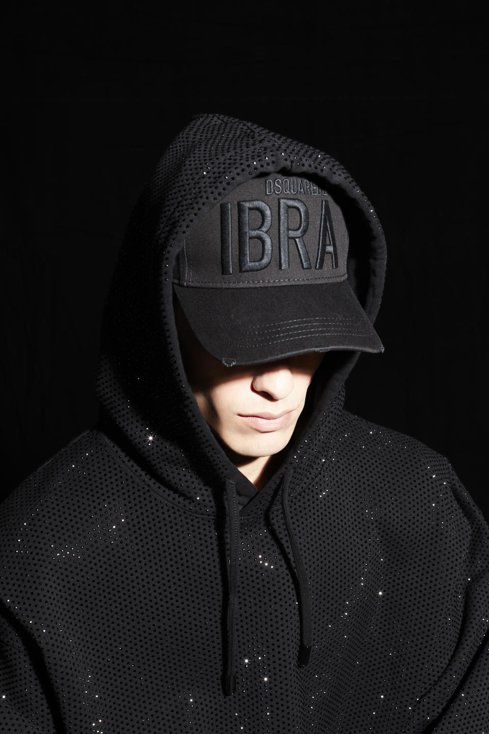 A look from the “Black on Black” capsule collection.