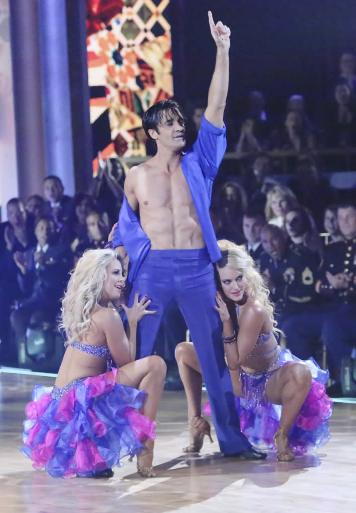 Chelsie Hightower, Gilles Marini and Peta Murgatroyd (11/12/12)