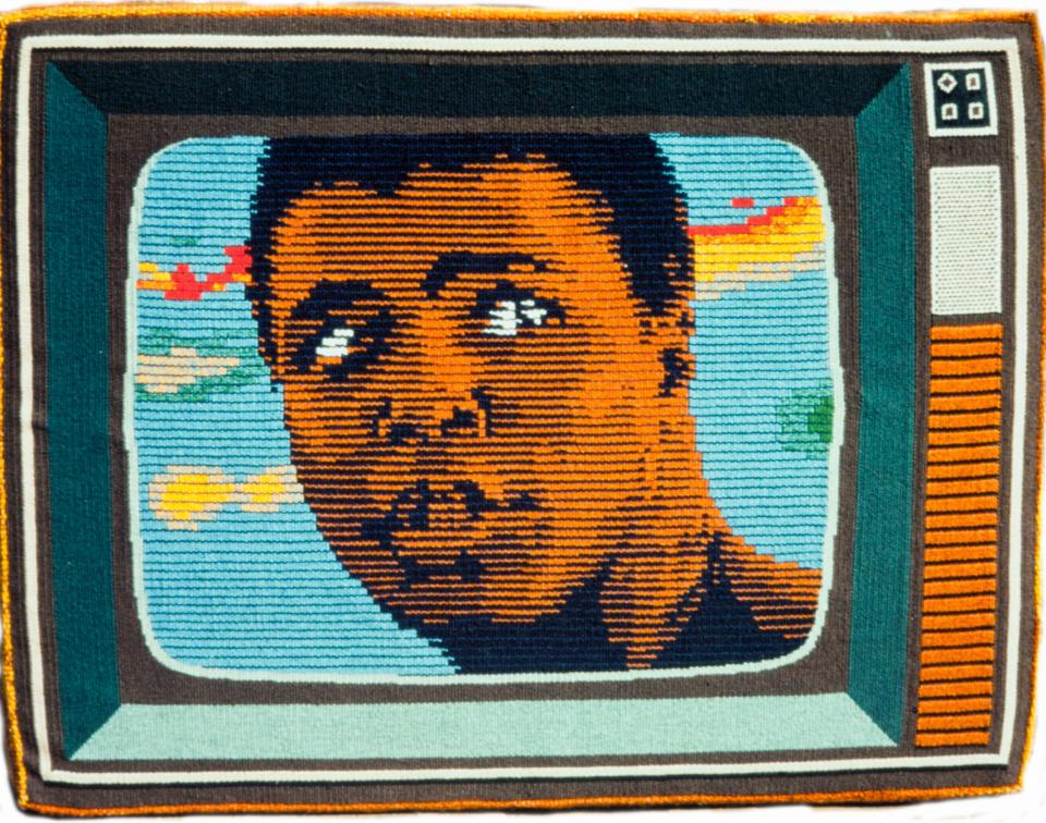 Archie Brennan's tapestry Muhammad Ali (1973) - Antonia Reeve/Edinburgh UK