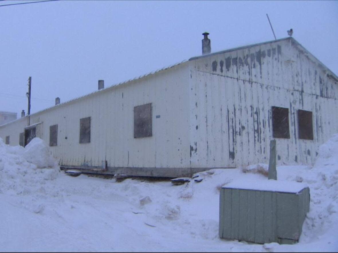 Iqaluit's Butler Building is in the city's downtown core. The Uquutaq Society revealed plans last week to turn the building into a 28-unit rooming house, the first such housing in the city.  (Emma Djwa/CBC - image credit)