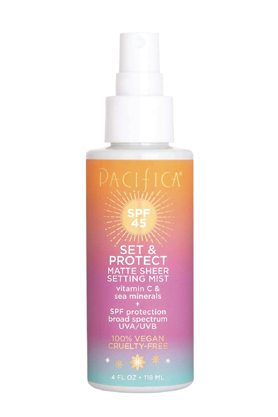 Pacifica Set & C Protect Matte Sheer Setting Mist SPF 45