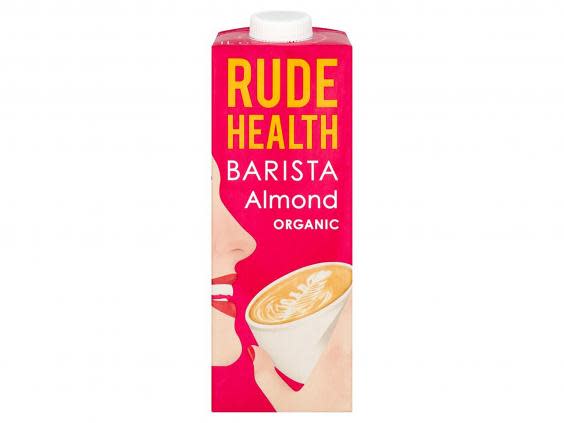 For days at home when you want a coffee-shop quality morning drink, use this almond-based milk (Planet Organic)