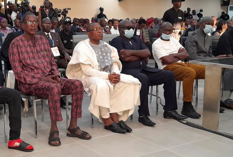 FILE PHOTO: The trial of men accused for 2009 Conakry.s stadium massacre of pro-democracy protesters start in Guinea